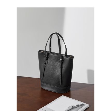 Genuine Leather Women Handbags Tote Purse Shoulder Bag Black
