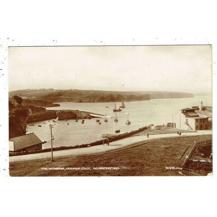 Ireland Co Waterford postcard The Harbour Dunmoe East