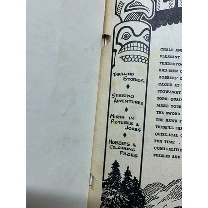 1949 "CHIEF ANNUAL" CHILDRENS FICTION ILLUSTRATED THIN HARDBACK BOOK (LL)