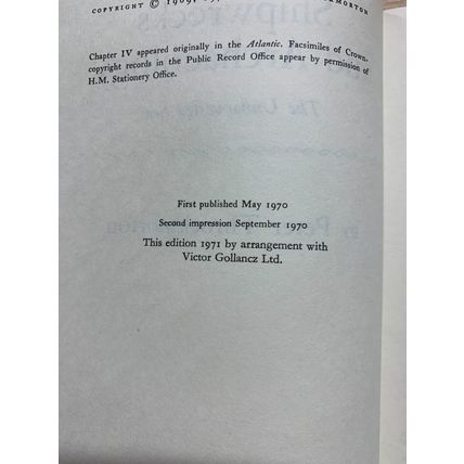 1971 "SHIPWRECKS AND ARCHAEOLOGY" P THROCKMORTON ILLUSTRATED HARDBACK BOOK (P3)