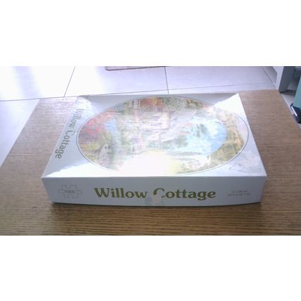 WILLOW COTTAGE by Michael Pollard Oval Jigsaw Puzzle (1000 Piece) Express Gifts