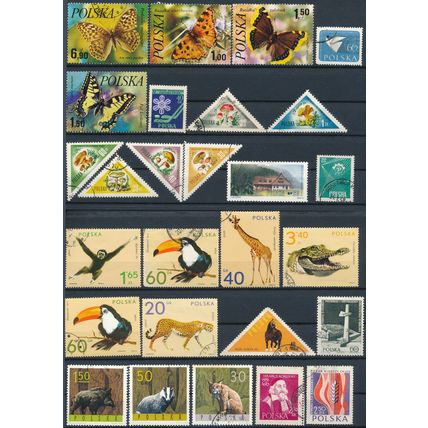1200+ Stamp Selection - Poland - Used Hinged