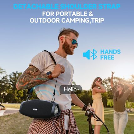 W-KING Portable Loud Speakers Bluetooth Wireless, 120W Max IPX6 Waterproof Outdo