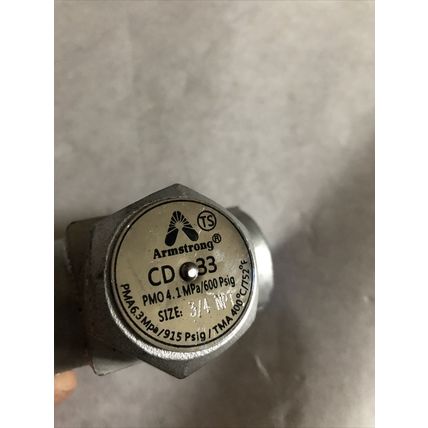 New 3/4" Npt Armstrong CD33 4.1MPa 600PSIG Disc Steam Trap,3/4" CD33,BZ,BL