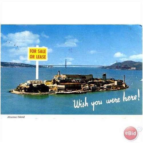 1973 Alcatraz Island "For Sale or Lease" San Francisco