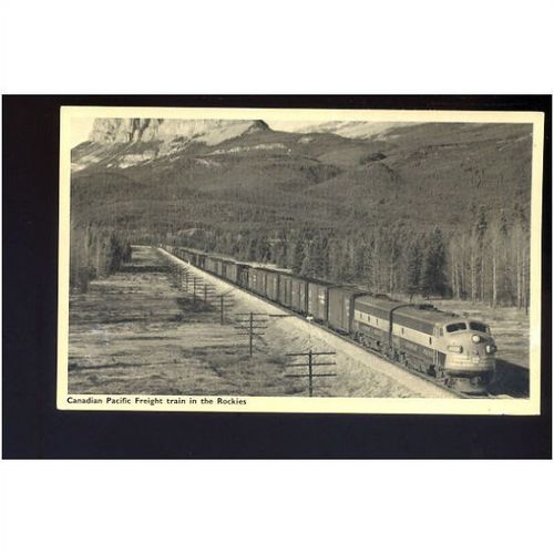 CANADIAN PACIFIC Freight Train Postcard