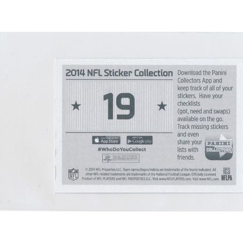 2014 Panini NFL Sticker Collection #19 Miami Dolphins Team Logo