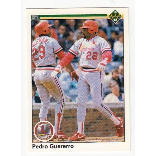 1990 Upper Deck Pedro Guerrero baseball card #244 – Cardinals