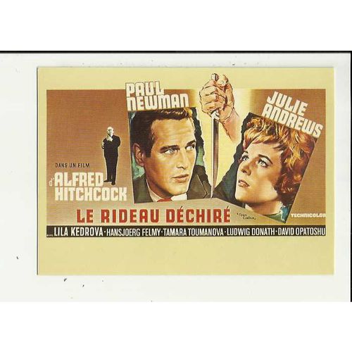 TORN CURTAIN (Hitchcock) Paul Newman Poster Art Postcard by Zreik (121)