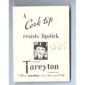 Tobacco Card ~ Company: American Tobacco Company Brand: Herbert Tareyton C~45