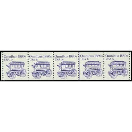 1897 1c Omnibus Fine MNH Dry Gum PNC 1/5 P0400