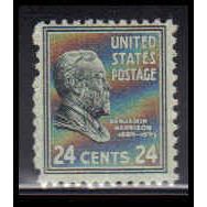828 24c Benjamin Harrison Just Clears MNH O4199