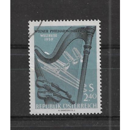 Austria.Vienna Philarmonic Orchestra's World Tour stamp.Fine Used.Aug22