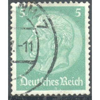 Germany 1934 - 5pf green - President Von Hindenburg - used 5