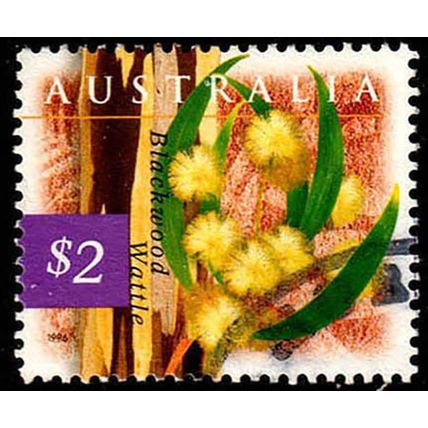 Australia 1996 Flora & Fauna $2 Used Stamp Flower Wattle