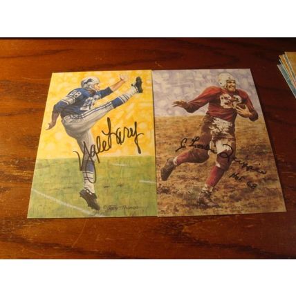 1990-1991, Goal Line Art Cards, 4X6, 14-AUTOGRAPHED Cards, All #'d 4962/5000