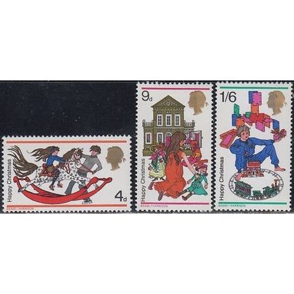 GB, 1968 Christmas set, SG 775/7 (Scott 572/4), mint hinged