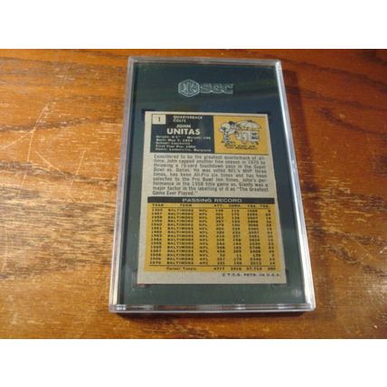 1971 Topps, Graded VG+ 3.5, JOHN UNITAS, HOF, QB Colts