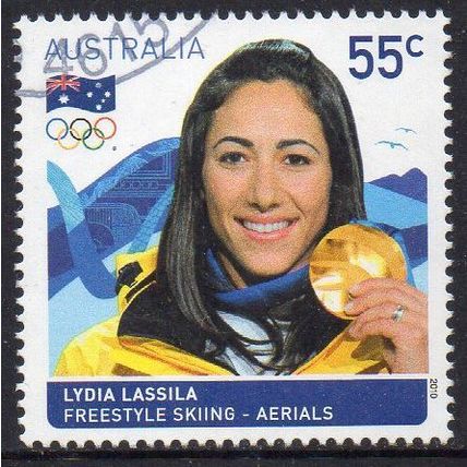 Australia 2010 Winter Olympic Gold Medal Winners - Lydia Lassila 55c Used
