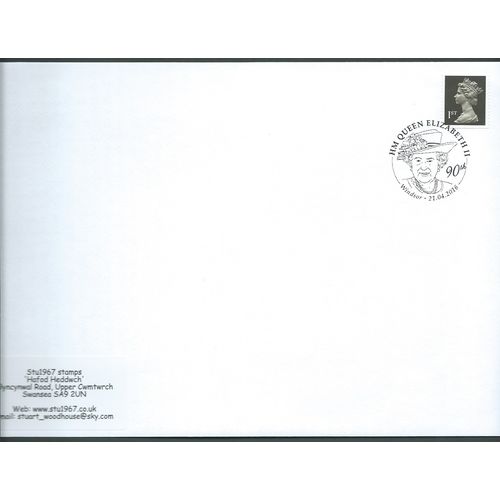 2016 1ST 'BLACK MACHIN '- H.M QUEENS 90TH, WINDSOR ' PMK (EBIDPACK3766)