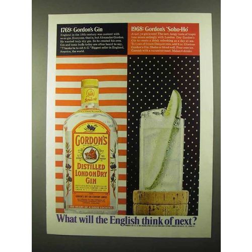 1968 Gordon's Gin Ad - Soho-ho