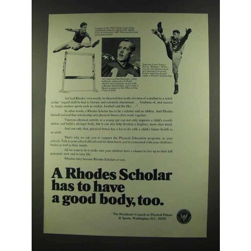 1972 The President's Council on Physical Fitness Ad