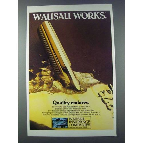 1981 Wausau Insurance Ad - Quality Endures