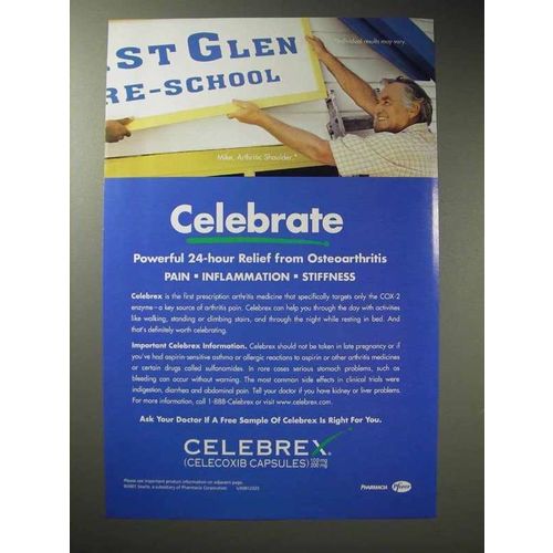 2001 Pfizer Celebrex Ad - Celebrate