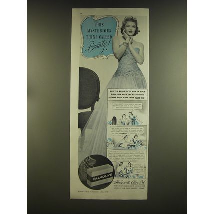 1939 Palmolive Soap Ad - This mysterious thing called beauty