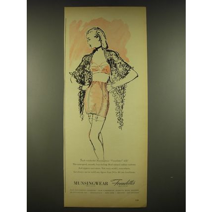 1944 Munsingwear Foundettes Ad - Such wonderful Munsingwear Foundettes still!