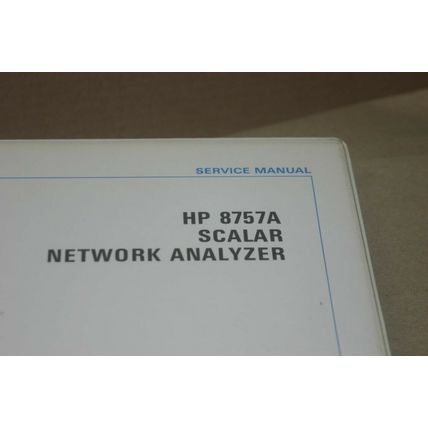 Hewlett Packard HP 8757A Scalar Network Analyzer service repair Manual 90043