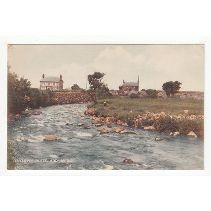Llyfnwy River and Bridge near Pontllyfni Postcard Caernarfonshire