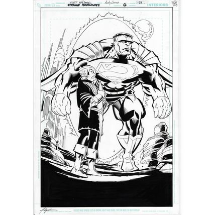 Strange Adventures #6 p21 (2009) McDaniel / Owens (Superman) Bizarro Splash