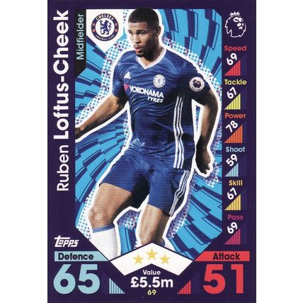 Match Attax 2016/2017 69 Ruben Loftus-Cheek Chelsea
