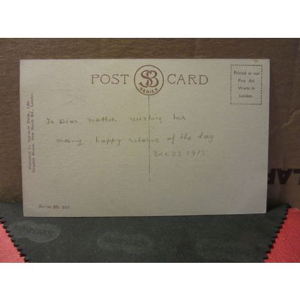 BIRTHDAY Wishes used antique postcard by Solomon Bros. Ltd. 1915