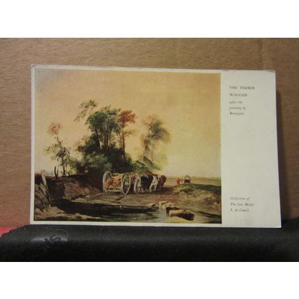 THE TIMBER WAGON by Bonington unused vintage postcard =