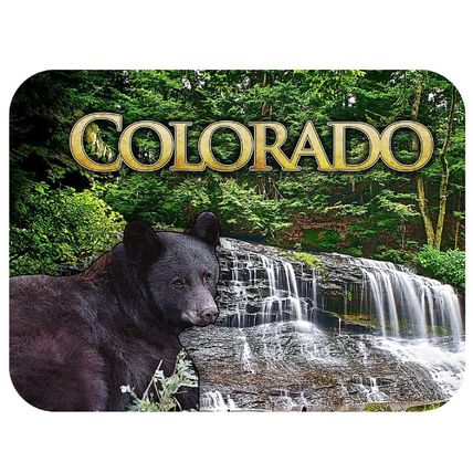 Colorado with Black Bear and Waterfall Fridge Magnet