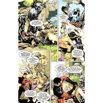 Aquaman #8 p6 (2003) Guichet Aquaman Tempest Valkyries Sword & Sorcery Horror
