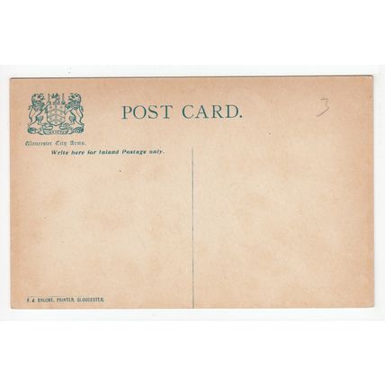 Nave East & West Gloucester Cathedral Postcard Publisher F A Brooke