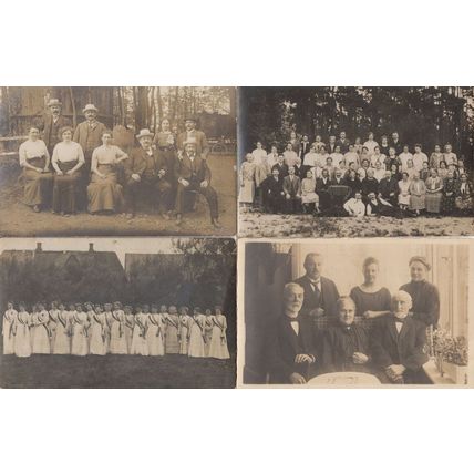 German Groups Of People incl Beauty Parade 4x Old Postcard s