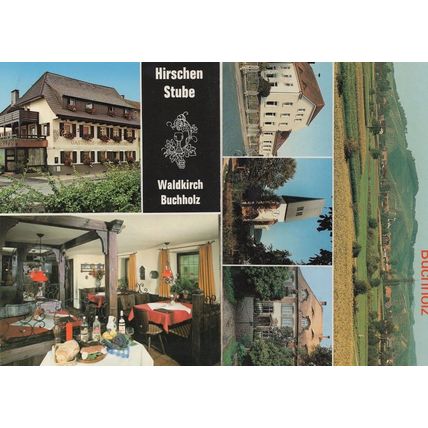 Hirschen Stube Bucholz Hotel 2x German Postcard s