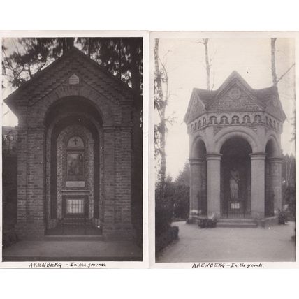 Arenberg Grounds Architecture 2x German Rare Old Real Photo Postcard s
