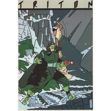 Triton Daniel Torres Spanish Spain Comic Book Rare Postcard