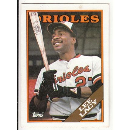 1988 Topps baseball card 598 Lee Lacy