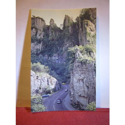 THE GORGE, CHEDDAR GORGE, SOMERSET unused postcard Colourmaster =