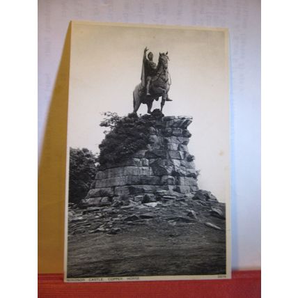 COPPER HORSE, WINDSOR CASTLE, BERKS. unused antique postcard by Photochrom #