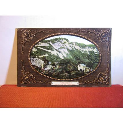 ZIG-ZAG PATH & WARREN HALT, FOLKESTONE,KENT. unused antique postcard =