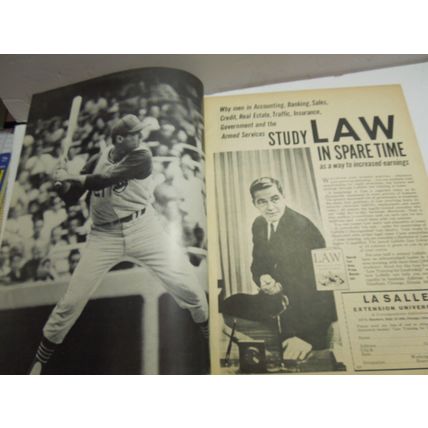 MACO BASEBALL Sportsman Series Magazine Willy Mays on Cover 1966