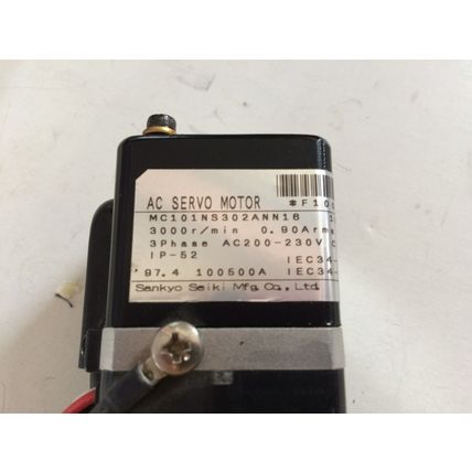 NEW SANKYO SEIKI MC101NS302ANN1B AC SERVO MOTOR,3PH,MC101NS302ANN18,3000 RPM,ED