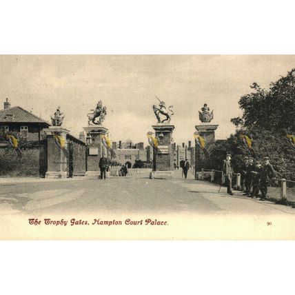 Trophy Gates, Hampton Court Palace, Surrey, 90 Moreland Series Postcard